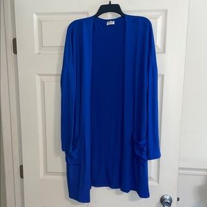 Texas True threads Royal Blue Open Front Cardigan XL